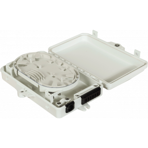 Настенный распределительный бокс на 6 волокон, наружной установки, IP65